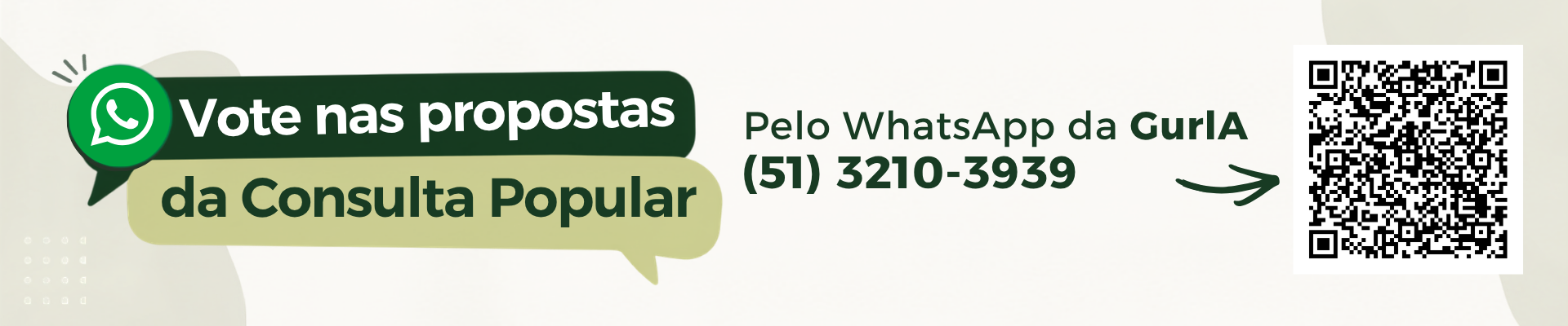 Vota&ccedil;&atilde;o da Consulta Popular atrav&eacute;s do WhatsApp